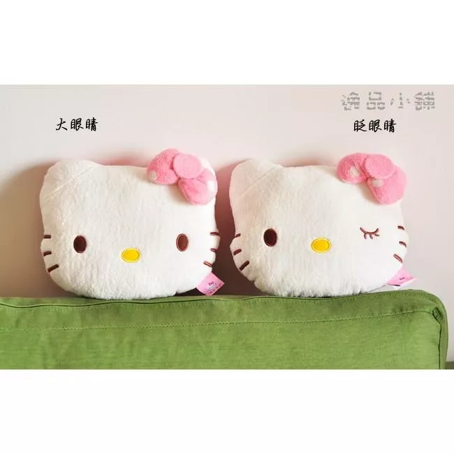 【逸品汽車百貨】hello kitty 凱蒂貓 車用頭枕 一對裝 通用型 march vios yaris matiz