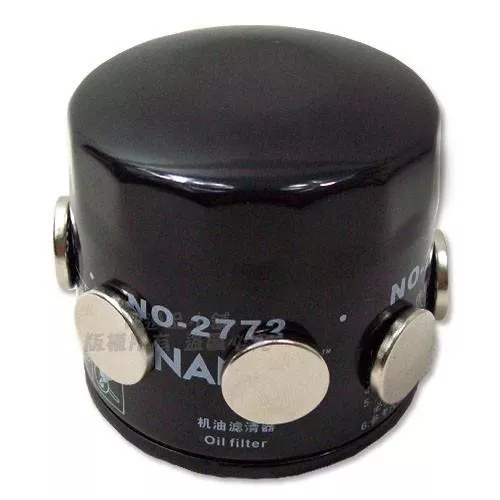 【逸品汽車百貨】釹鐵硼 圓形強力磁鐵 超強磁霸 永磁王 汽車機油濾心 吸附機油鐵削 五個一組