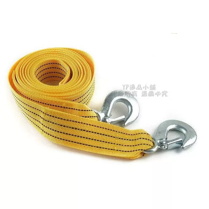 【逸品汽車百貨】3噸拖車鈎 旅遊好幫手 汽車拖車繩 拖車勾 長2.9米