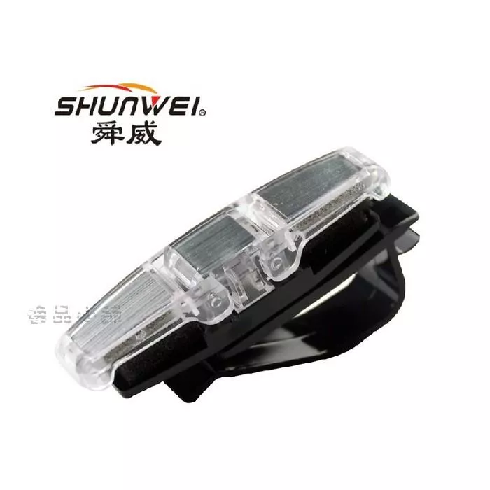 【逸品汽車百貨】多功能 車用遮陽板 雙向眼鏡夾 眼鏡收納 可180度旋轉 可夾兩副眼鏡 帶筆架 票據夾