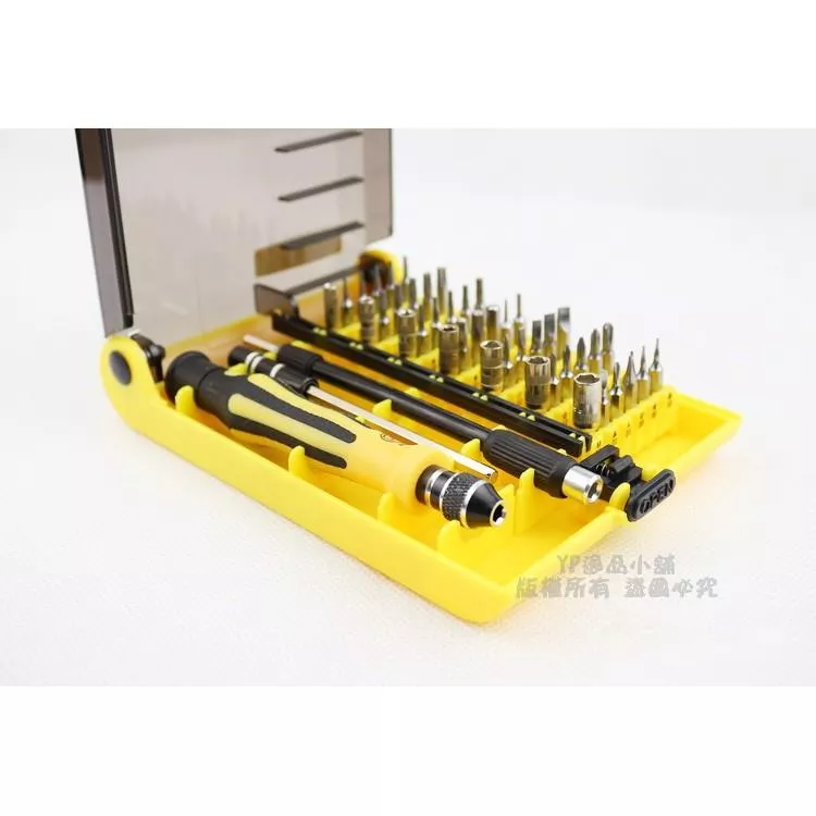 【逸品汽車百貨】正品 杰科美 45合1 絡釩鋼材質 工具組 起子組 筆電 手機 數位相機 維修 拆機