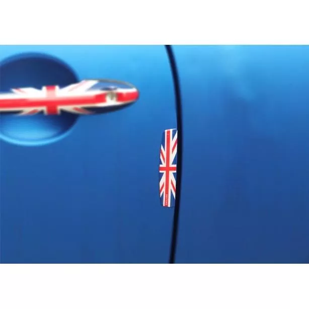 【逸品汽車百貨】英國國旗 汽車車門防撞條 4入 MINI COOPER MGF 附背膠
