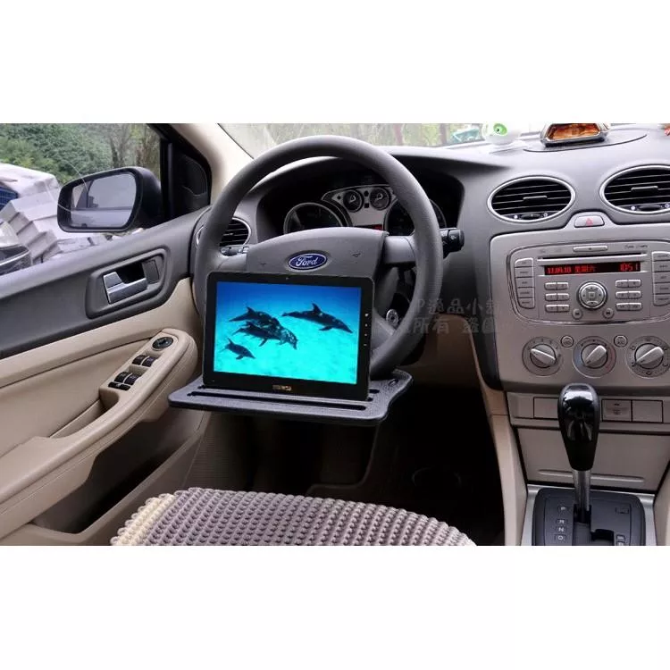 【逸品汽車百貨】車用多功能 方向盤卡桌 平板電腦支架 筆記型電腦支架 寫字板 IPAD架 餐盤 置物台 餐桌 辦公桌