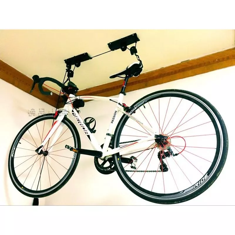 【逸品汽車百貨】自行車滑輪掛架 屋頂掛架 吊架 單車吊架 單車掛架 單車收納 自行車收納 腳踏車掛架 腳踏車吊架