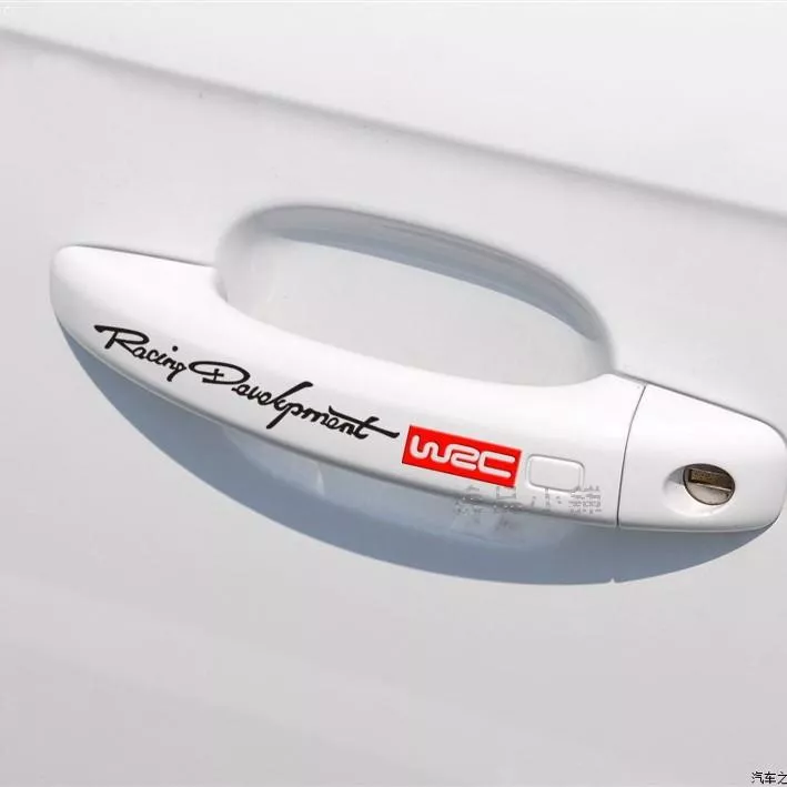 【逸品汽車百貨】Racing Development WRC 門把貼紙 車門把手貼紙 反光 防水 4入裝 賽車發展