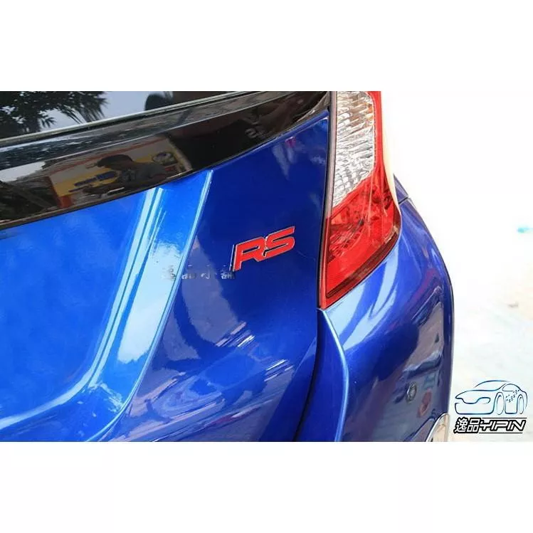 【逸品汽車百貨】車用 RS貼標 金屬車標 運動版 貼紙 立體車標 黏貼型 後車標 TIERRA FOCUS ST MK2