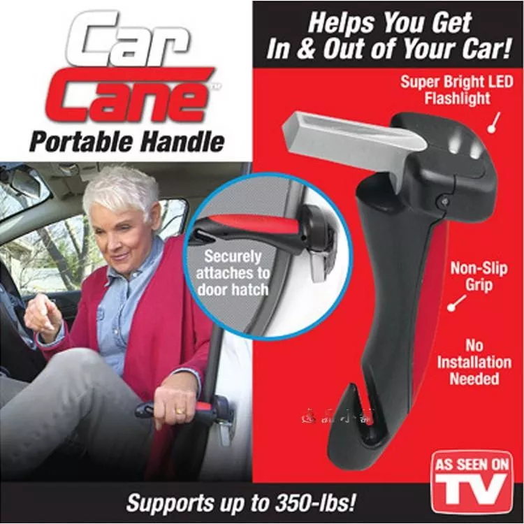 【逸品汽車百貨】多功能 長輩下車神器 上下車扶手 車門扶手 車窗擊破器 安全帶割斷器 LED燈 緊急自救 破窗