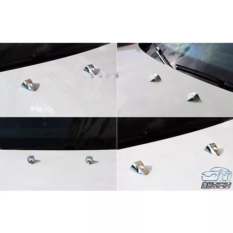 【逸品汽車百貨】車用 鑲鑽雨刷噴水器裝飾蓋 雨刷噴水孔裝飾貼 2入裝 雨刷噴水頭蓋 DAD 奢華風格 水鑽