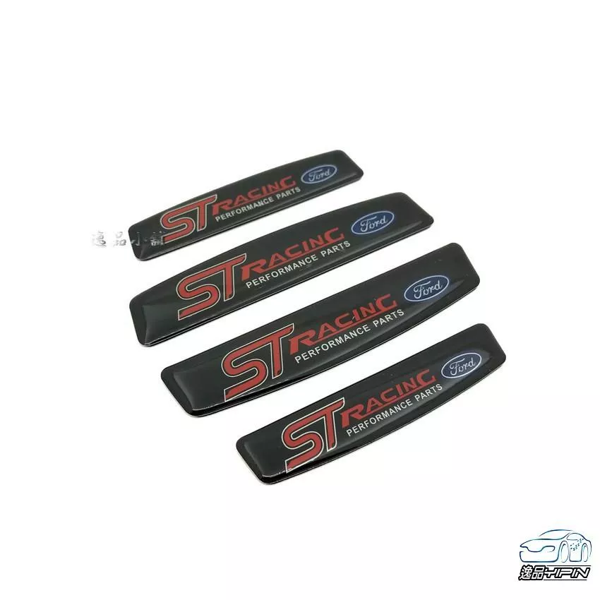 【逸品汽車百貨】車用 ST RACING 車門防撞條 4入 自帶背膠 高清噴繪 FORD FOCUS KUGA