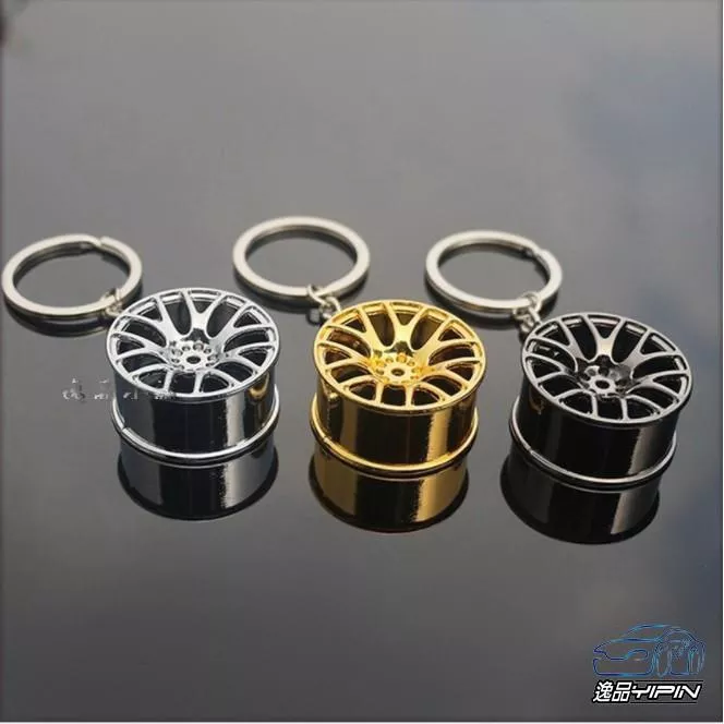 【逸品汽車百貨】鋁圈造型鑰匙圈 鑰匙扣 輪胎鑰匙圈 鎖匙 生日禮物 送禮 時尚精品