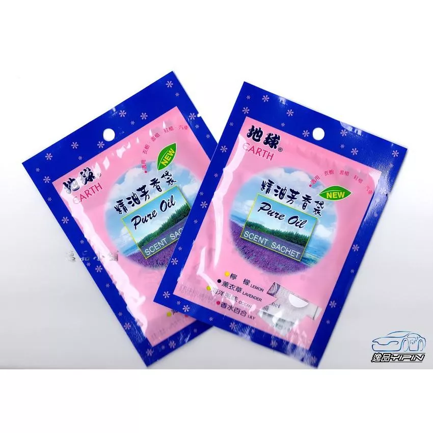 【逸品汽車百貨】地球牌 精油芳香袋 地球香氛袋 汽車香水 車用芳香劑 浴室 書櫃 鞋櫃 衣櫥 除臭香包 芳香包