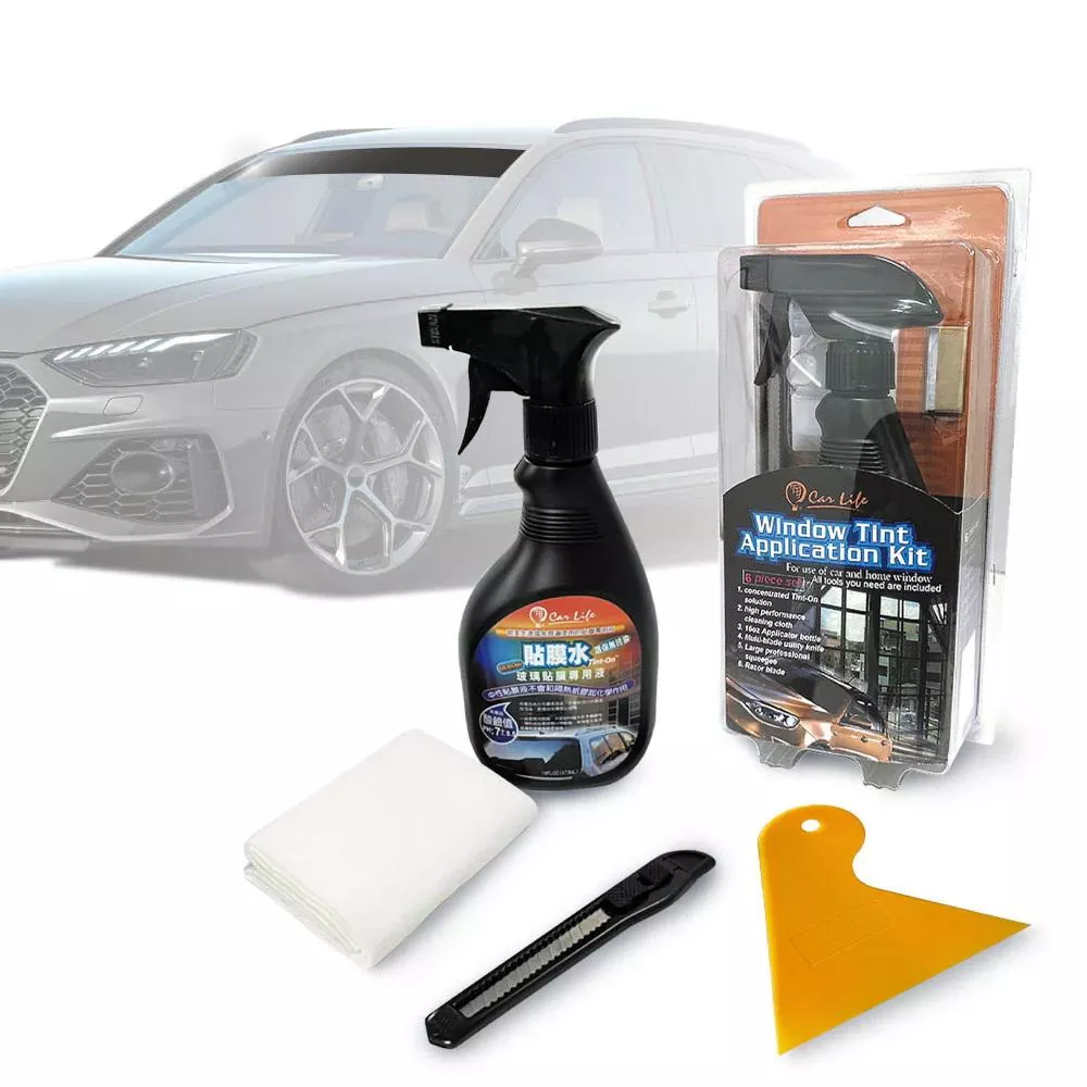 【Car Life】 專業五件式貼膜工具組 中性貼膜水 刮水版