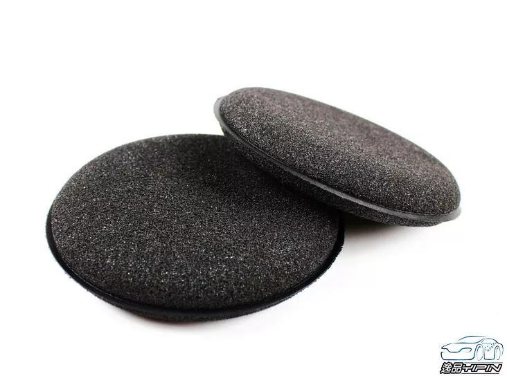 【逸品汽車百貨】黑色優質打蠟海綿 壓邊海綿 小黑棉 小圓綿 上蠟海綿 拋光海綿 小海綿 洗車用品 小黃綿