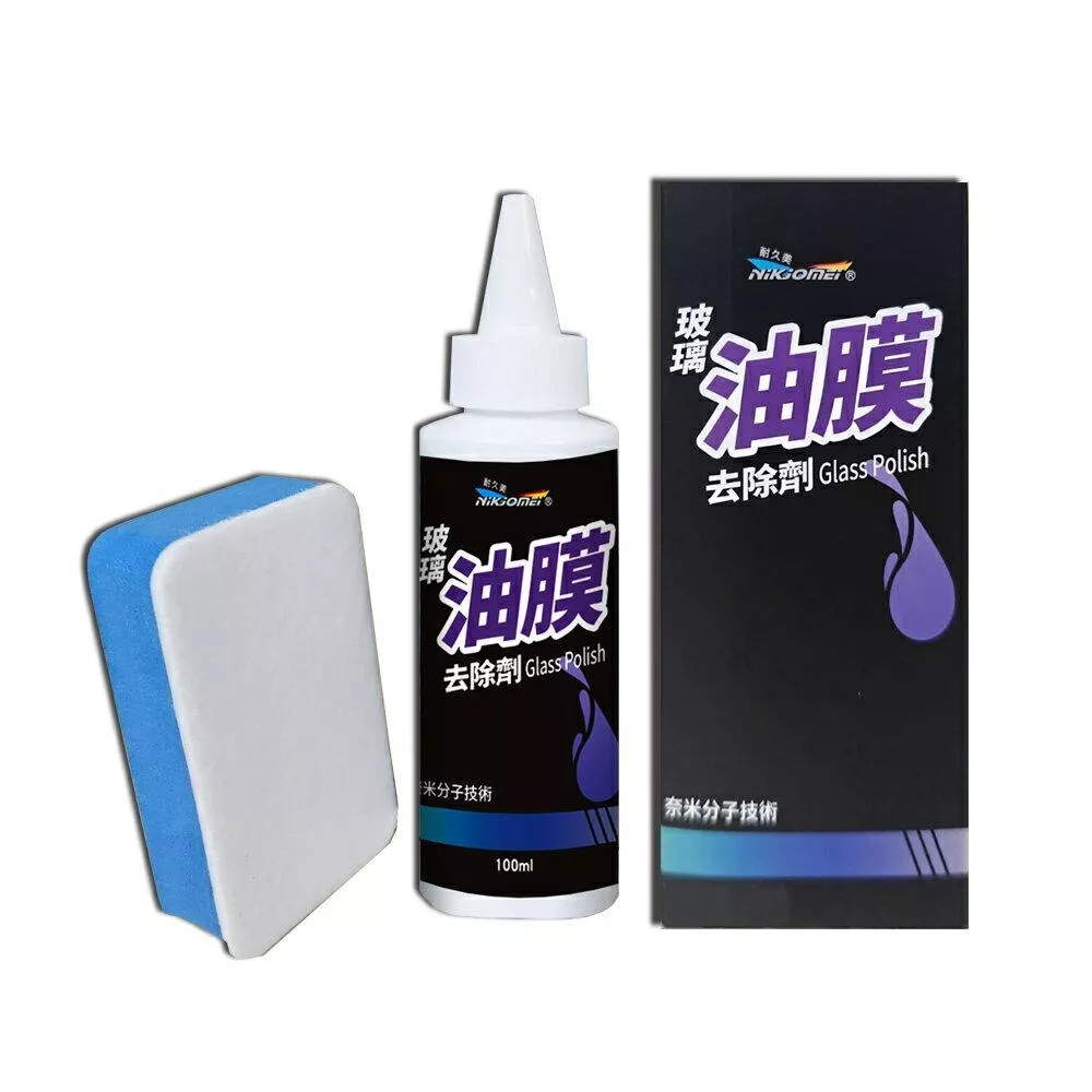 【NiKjOMEi耐久美】玻璃油膜去除劑 100ml 玻璃除油膜 去油膜 油膜清潔劑 油膜去除劑 除油膜膏 玻璃粉
