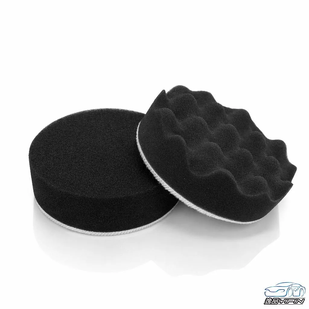 『罐頭蠟專用』4吋黏扣海綿 氣動上蠟綿 氣動打蠟棉 黏扣盤海綿 拋光海綿 魔鬼氈上蠟海綿 小烏龜海綿 氣動綿 打蠟海綿