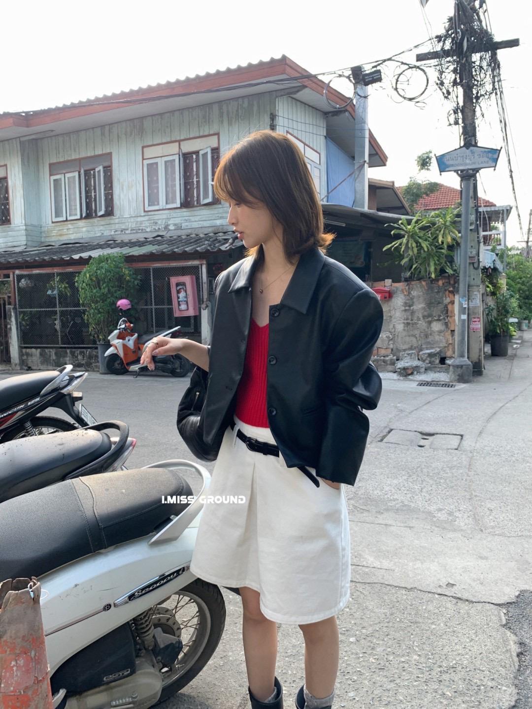春日爆款皮外套