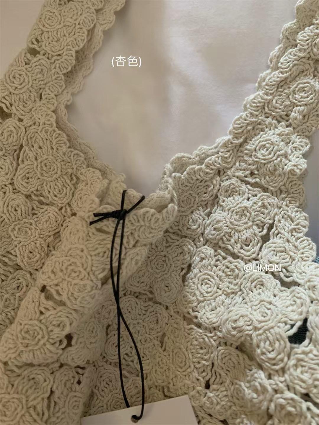 重工勾花背心裙