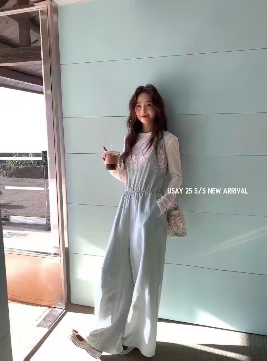 兩件套拼接蕾絲