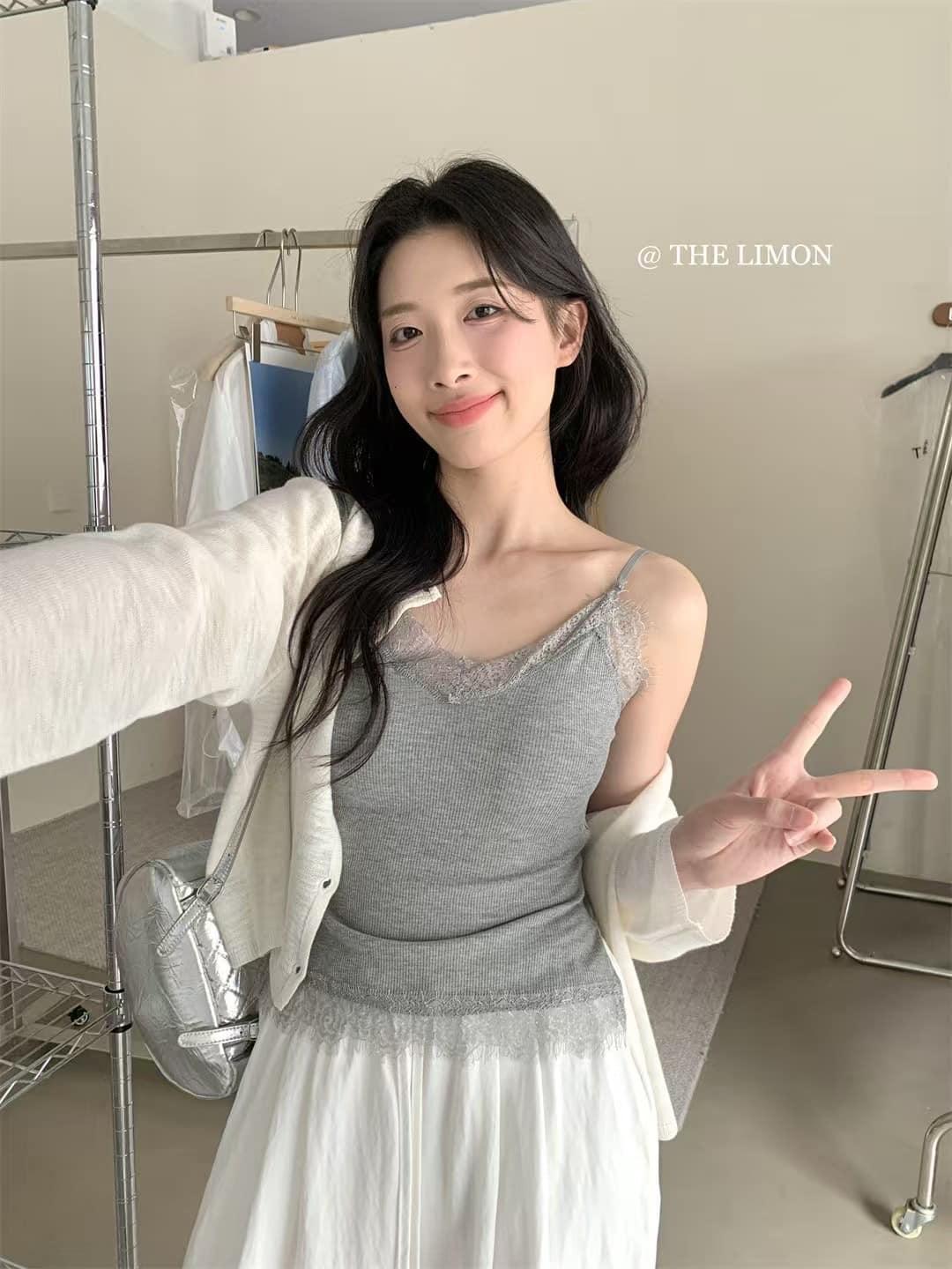 親膚蕾絲背心