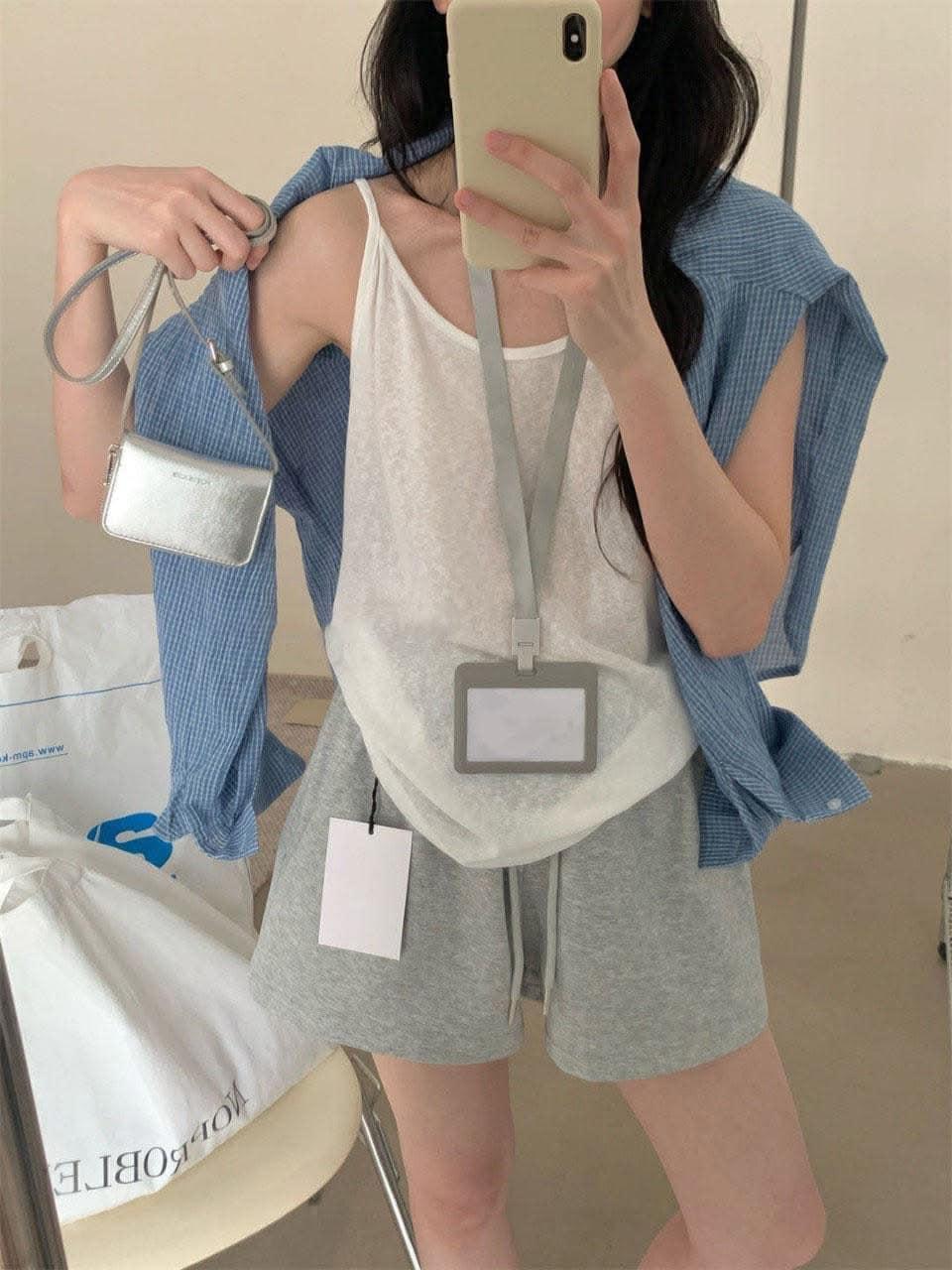 格紋防曬長襯衫