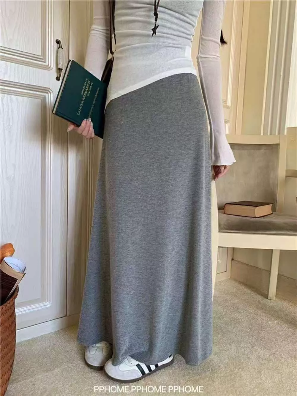 高腰舒適春魚尾裙