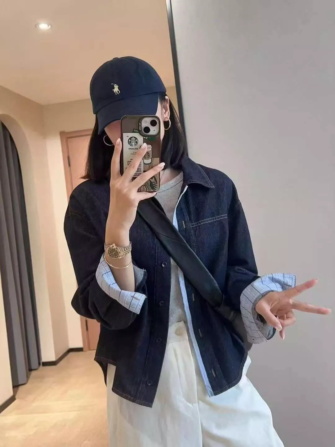 寬鬆簡約牛仔外套