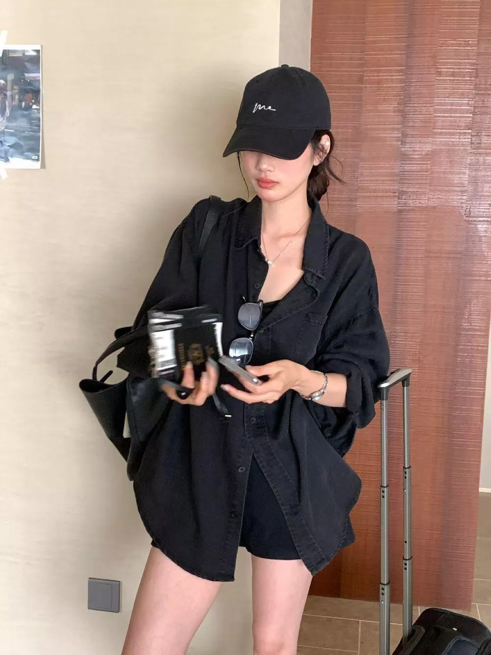 水洗質感牛仔襯衫