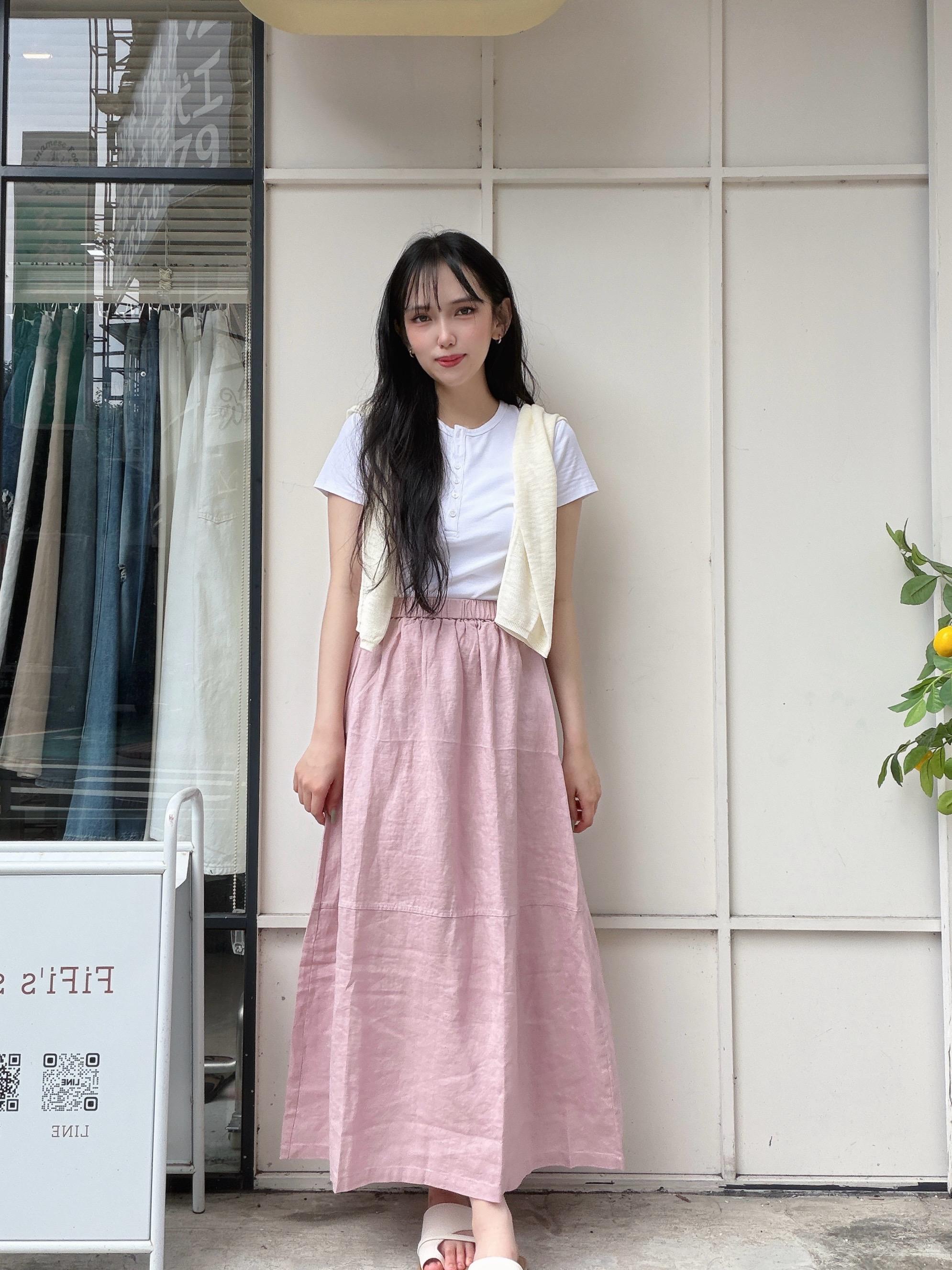 棉麻長裙