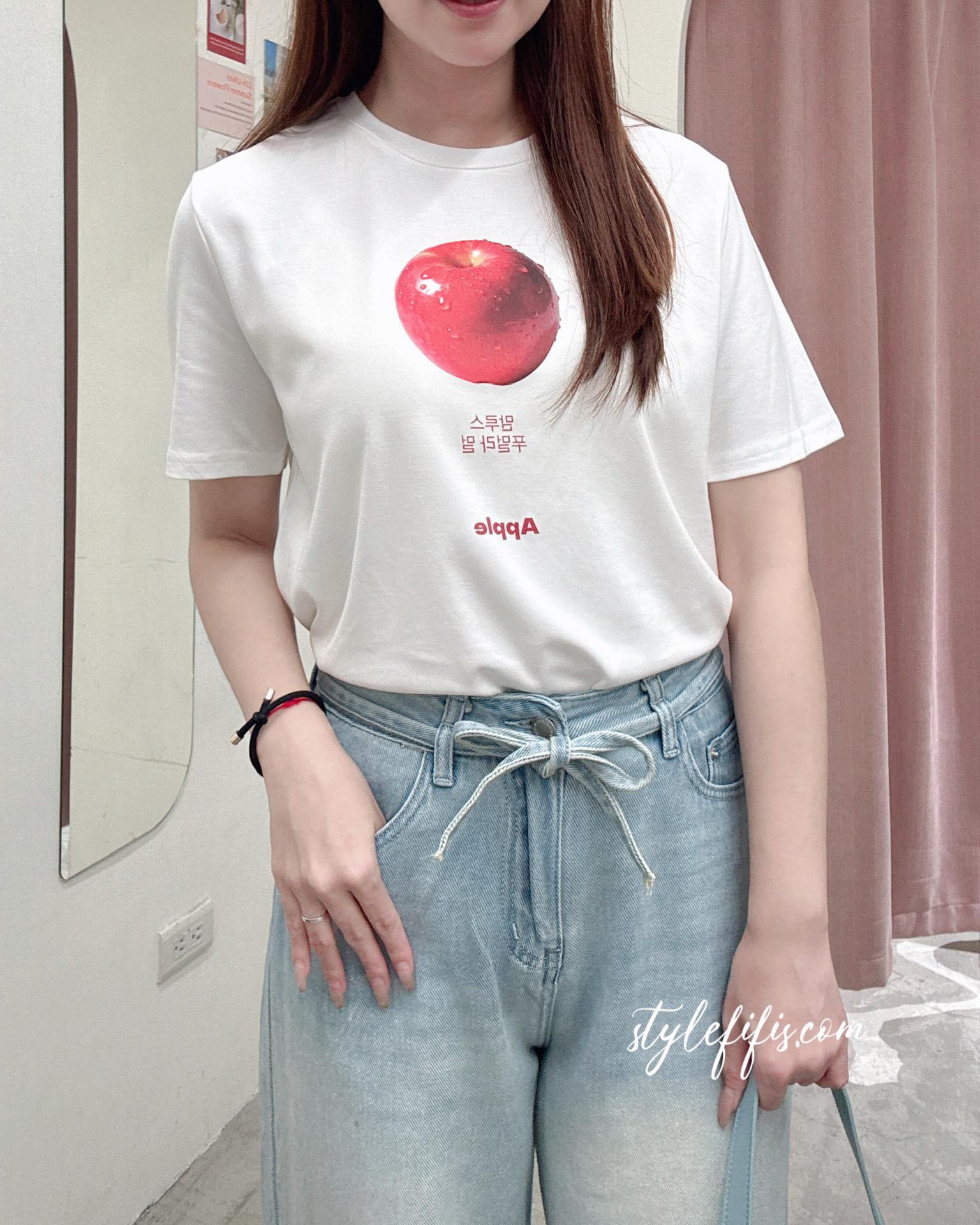 蘋果棉Tee