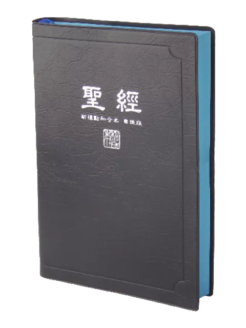 【中文聖經新標點和合本】CUNPCS072ABU 新舊約聖經 神版 串珠對照 藍色膠面 藍邊設計 橫排版 22x15cm 靈修查經實用工具書