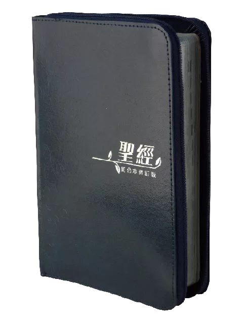 【中文聖經和合本2010】RCUH66XZBU 新舊約聖經 上帝版 中型橫排 藍色皮面 拉鍊超薄 銀邊 21x14cm 精裝便攜 查經首選