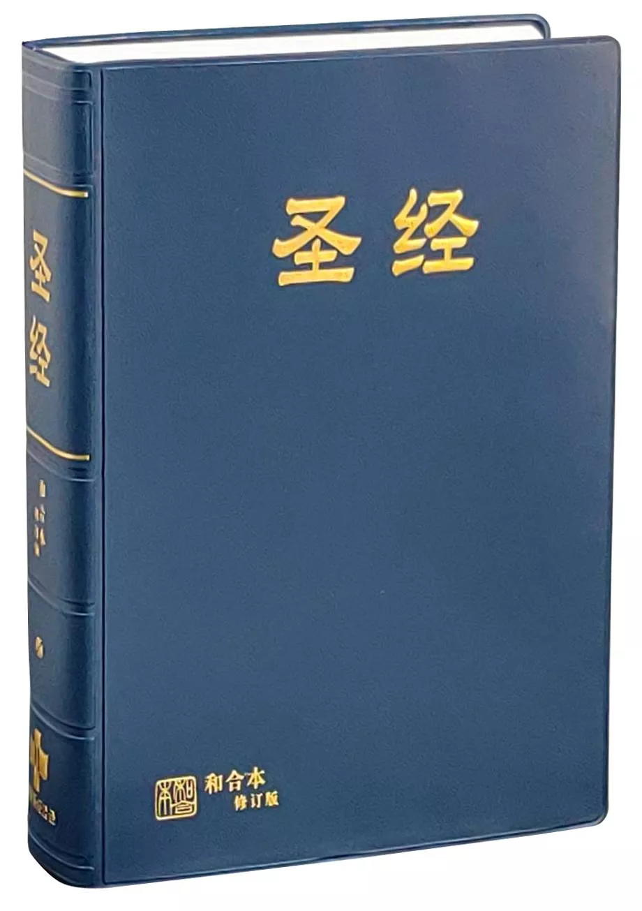 【中文聖經和合本2010】RCUSS63APL 新舊約聖經 神版 中型 簡體 段落橫排 典雅藍皮面 20x14cm 讀經默想 簡體字體版本