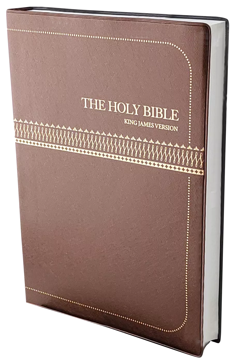 【KJV 英文聖經】KJV82PLBR 英皇詹姆士本 紅字版 大字體 膠面咖啡色 24x17.5cm 英文聖經首選 禮物推薦