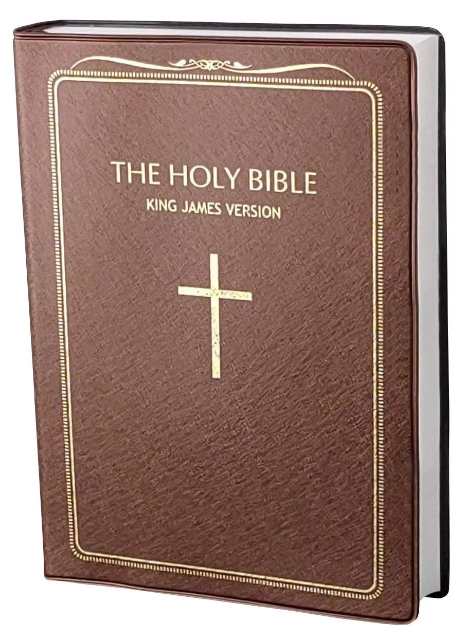 【KJV 英文聖經】KJV52PLBR 英皇詹姆士本 咖啡色膠面 白邊設計 18.4x14cm 攜帶型英文聖經 經典譯本