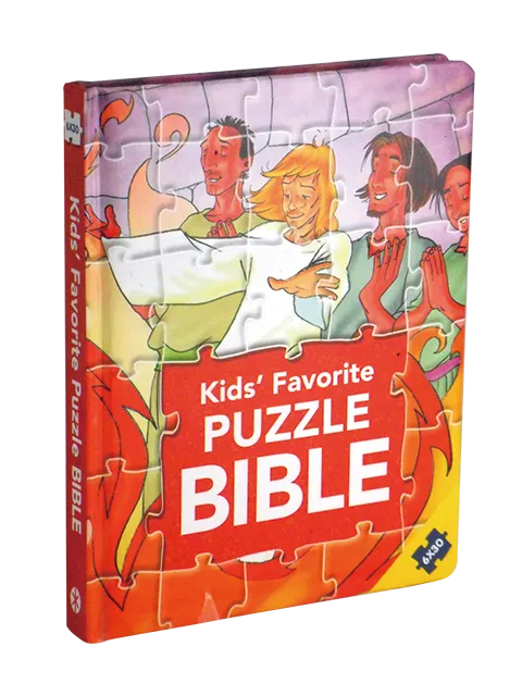②【兒童拼圖聖經】Kids' Favorite Puzzle Bible｜英文版拼圖故事書