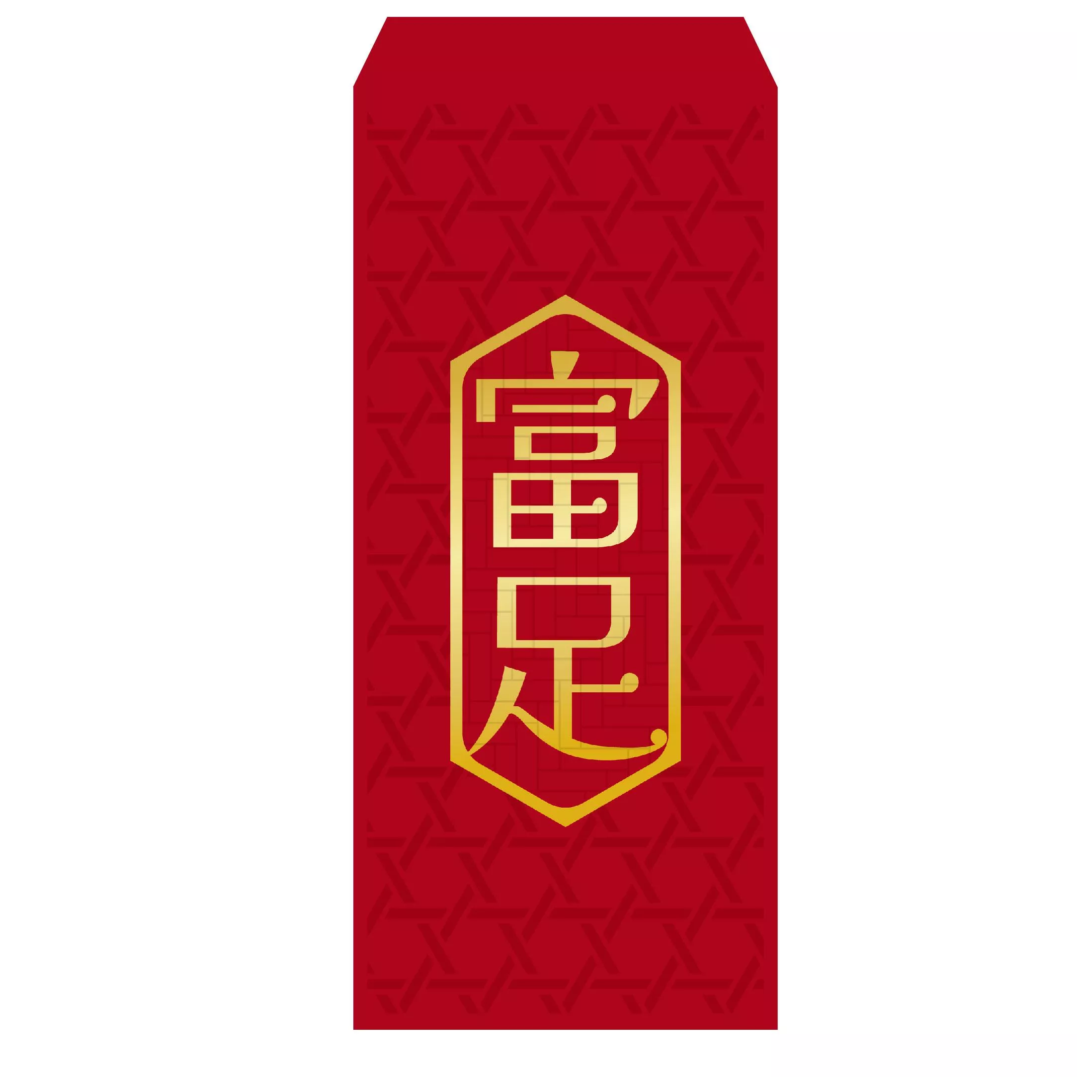 竹 富足-雕花燙金紅包二入