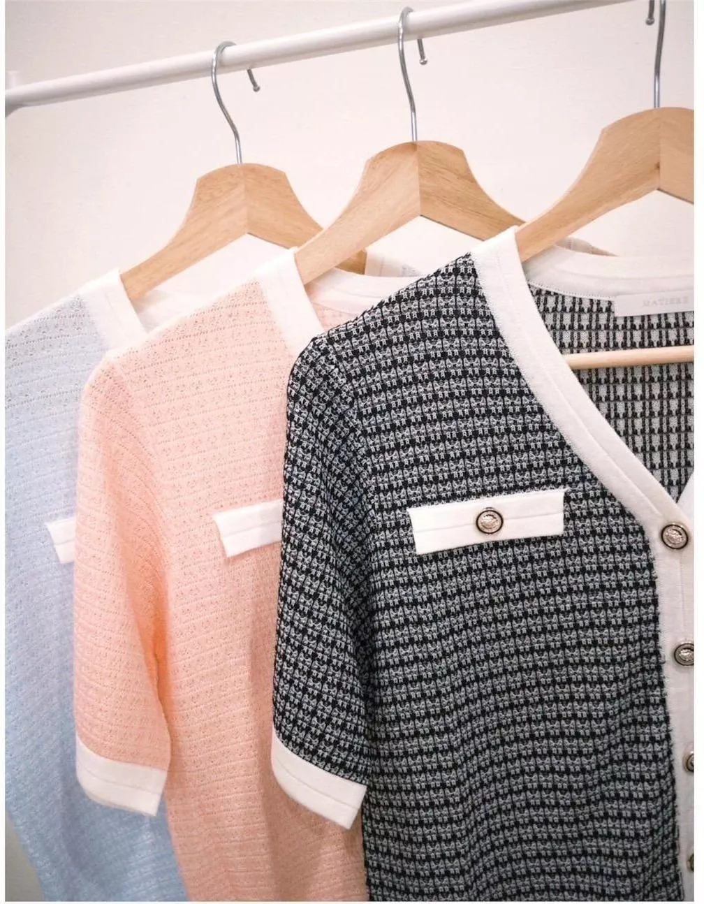 正韓MATIERE(IU家)小香風針織上衣(韓國製造)