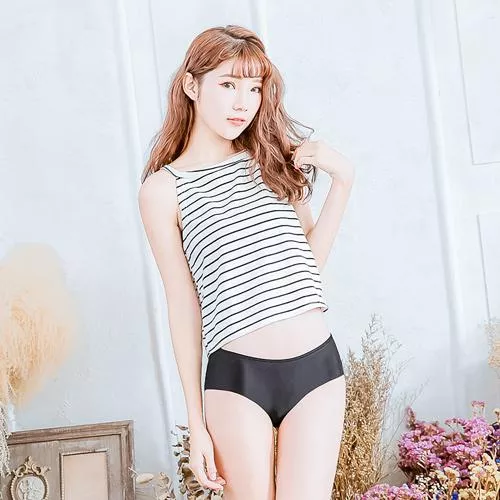 【NEONER銀離子】一片式無痕中腰款-黑色