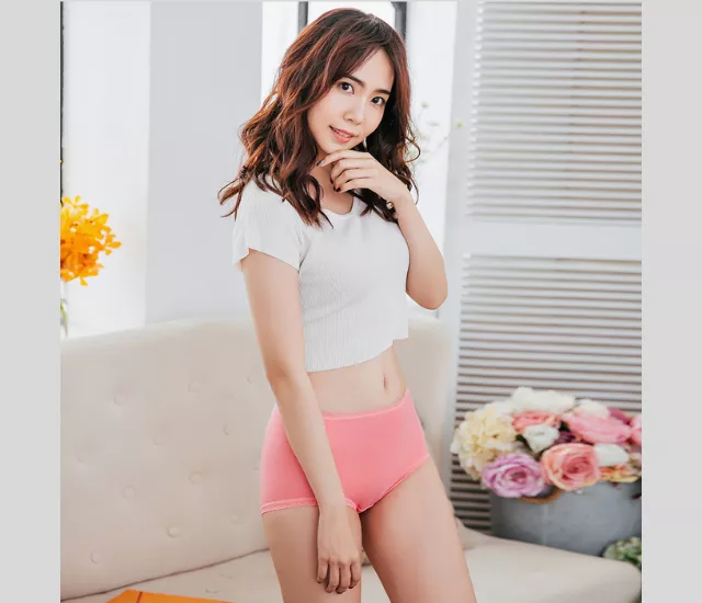 NEONER 銀離子天絲棉高腰抗菌內褲｜親膚無著感｜SGS 99% 抑菌除臭-珊瑚紅