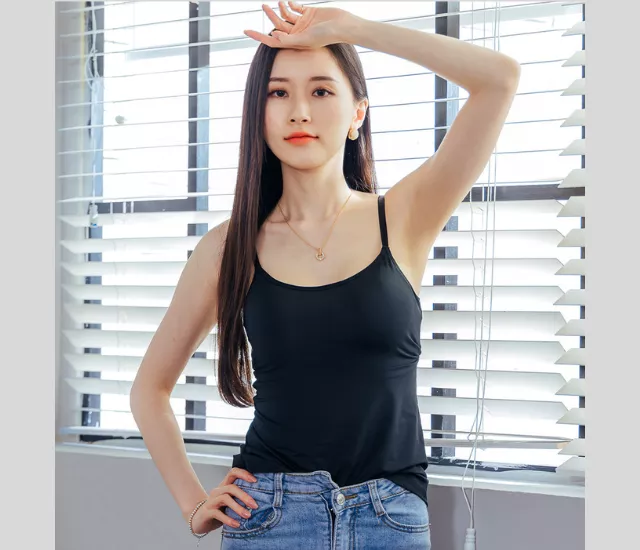 美型舒適大U領【NEONER BRATOP】無鋼圈背心-黑色