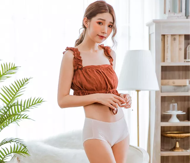 NEONER 銀離子天絲棉極柔摺邊抗菌中腰內褲｜親膚無痕 SGS 99% 抑菌除臭-粉膚