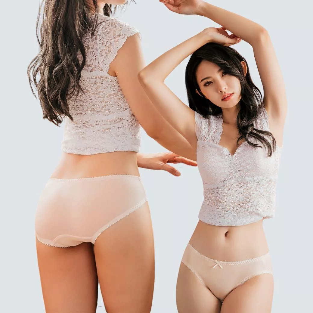 【NEONER銀離子抗菌內褲】天絲棉低腰款｜抑菌除臭 × 舒適透氣-粉膚