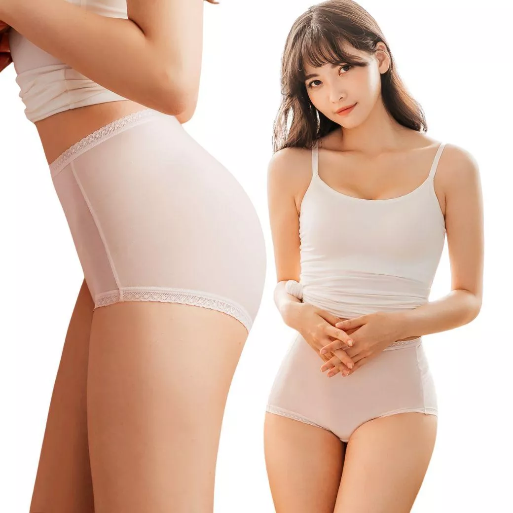 NEONER 銀離子天絲棉高腰抗菌內褲｜親膚無著感｜SGS 99% 抑菌除臭  -粉膚色