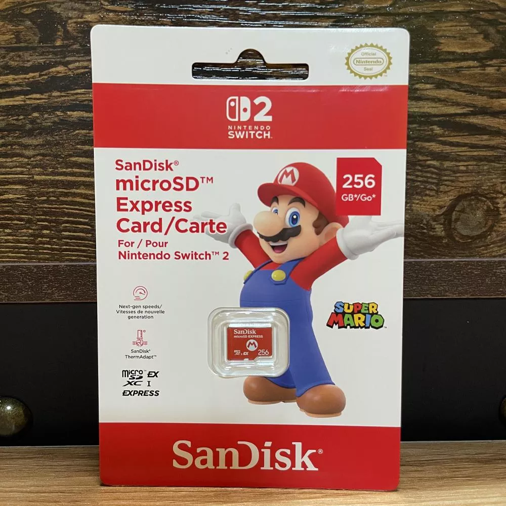 任天堂 SanDisk Switch 2 官方認證 高速專用記憶卡 microSD Express 256G 任天堂 SanDisk Switch 2 官方認證 高速專用記憶卡 microSD Express 256G