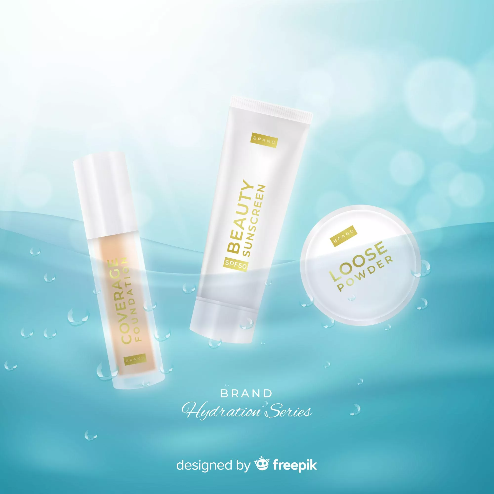 美人魚玻尿酸奇蹟精粹禮盒組（粉底液、妝前乳、蜜粉）