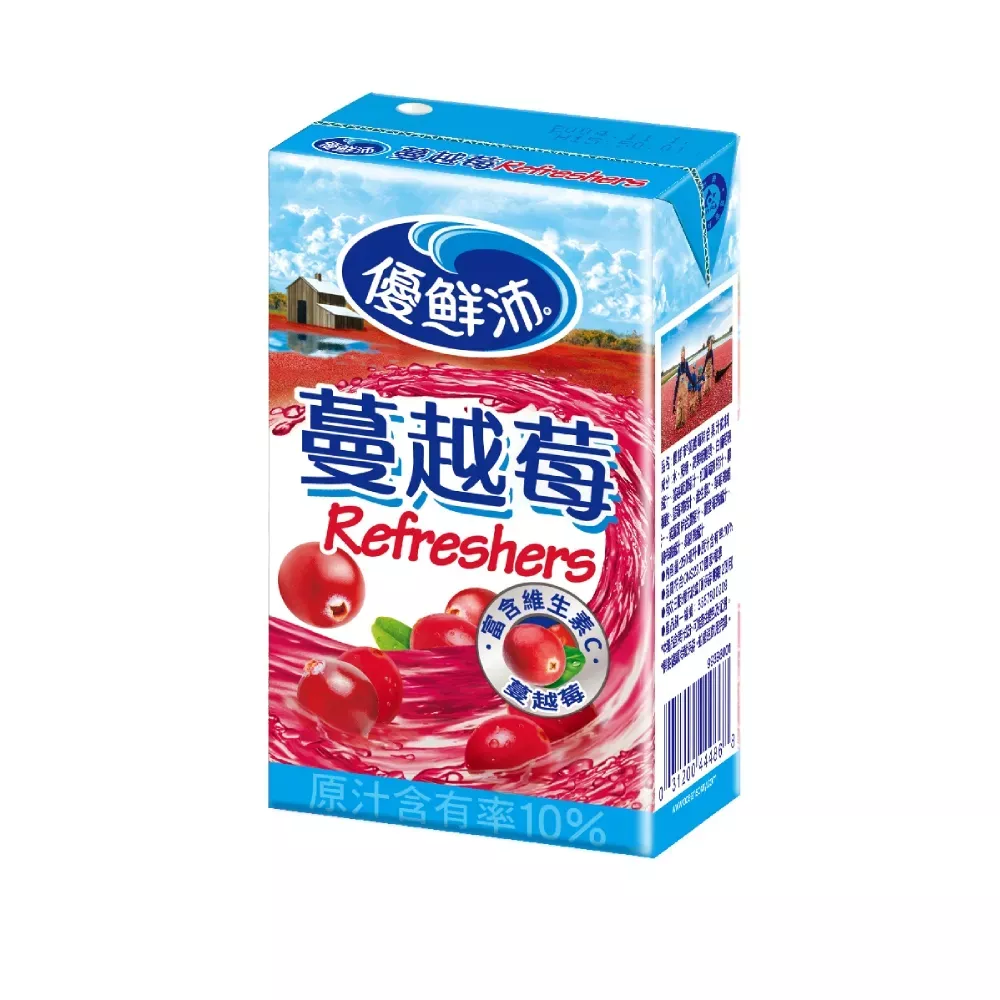【優鮮沛】蔓越莓綜合果汁250ml(24入/箱)(已含海運費)