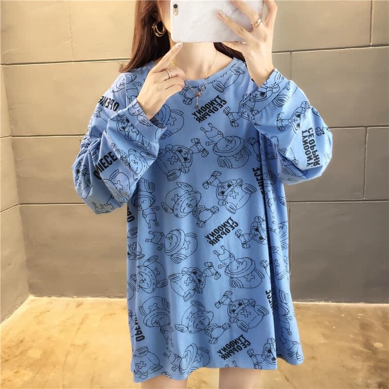 喬巴滿版長袖T袖 3色 M-2XL