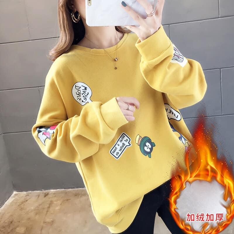 滿版卡通印花衛衣5色 M-2XL