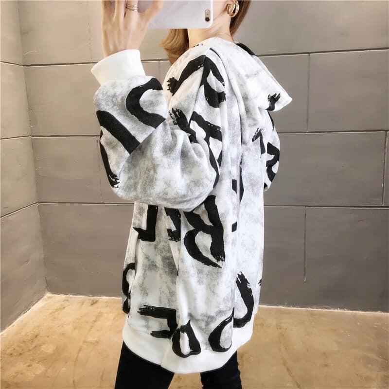 印字混色薄款衛衣兩色 M-2XL