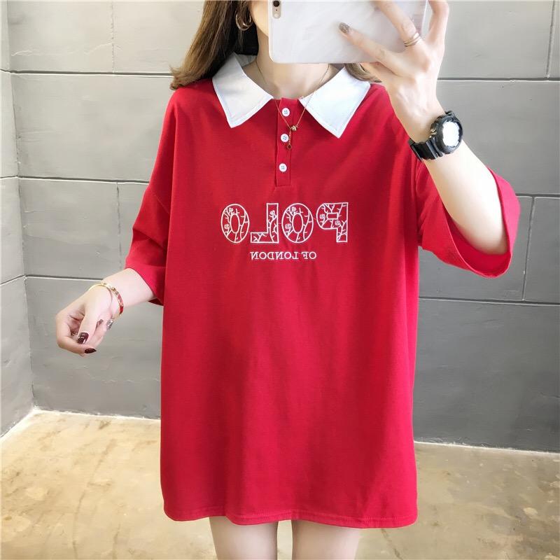 polo領印字撞色T兩色 M-2XL